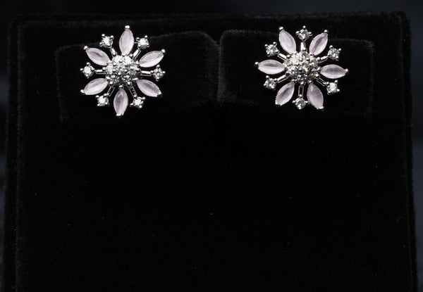Floral Radiance Stud Earrings