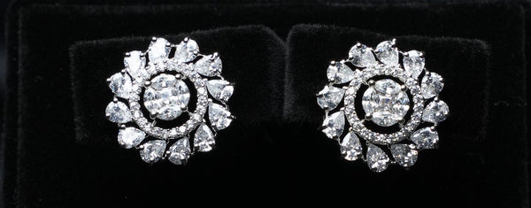 Floral Radiance Stud Earrings