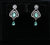 Elegance Teardrop Dangle Studs