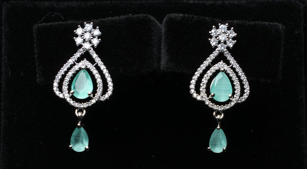 Elegance Teardrop Dangle Studs