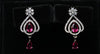 Elegance Teardrop Dangle Studs