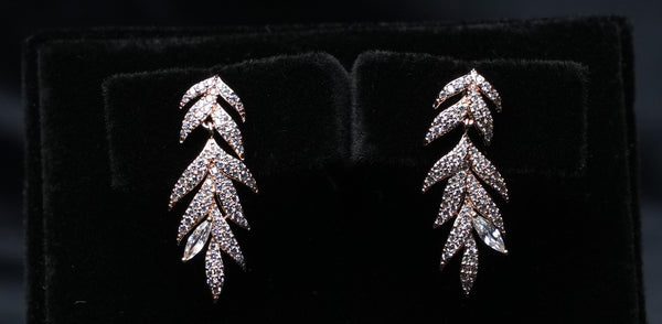 Falling Leaf Drop Earrings