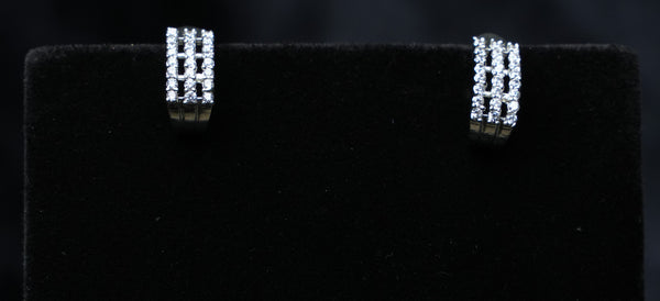 Classic Row Hoop Studs