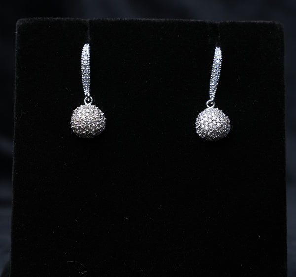 Sparkle Globe Drop Earrings