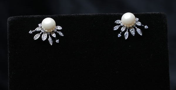Pearl Bloom Stud Earrings