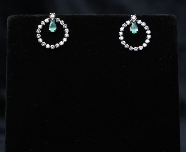 Glamour Circle Drop Earrings