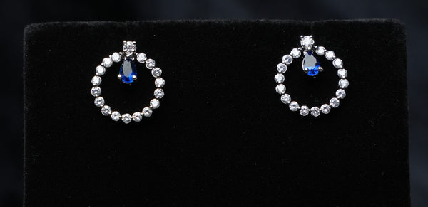 Glamour Circle Drop Earrings