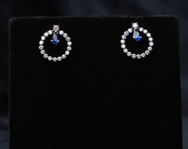 Glamour Circle Drop Earrings