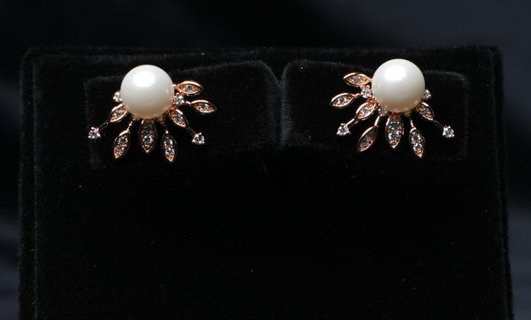 Pearl Bloom Stud Earrings