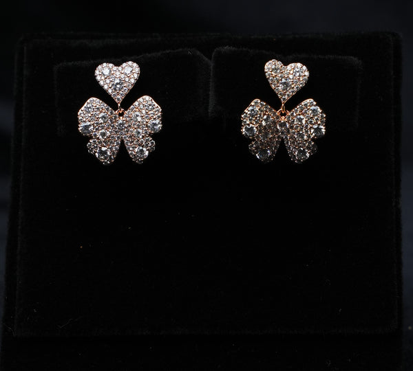 Butterfly Heart Studs