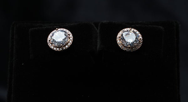 Eternal Glow Halo Stud Earrings