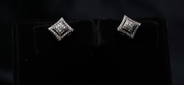 Majestic Square Cluster Studs