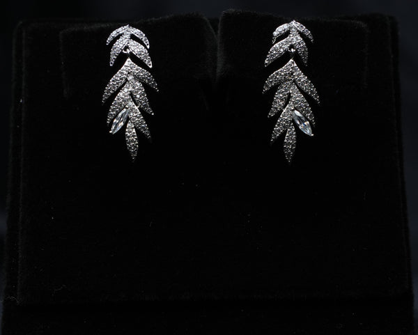 Falling Leaf Drop Earrings
