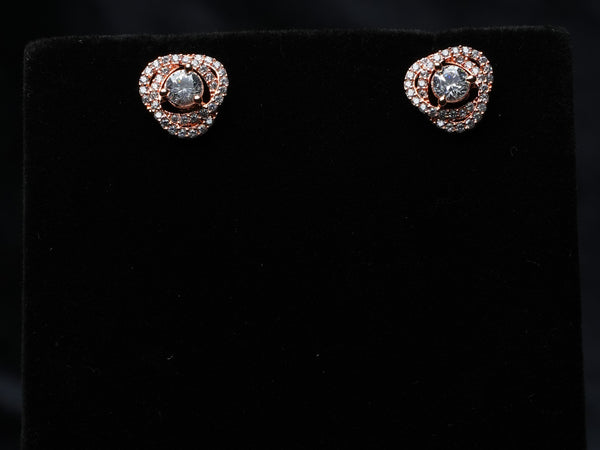 Crystal Orbit Stud Earrings
