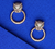 Panther Face Stud Earrings