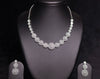 Radiant Spiral CZ Necklace Set