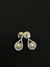 Elegant Pearl Drop Earrings with CZ Accents