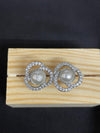 Moonlit Pearl & Crystal Stud Earrings
