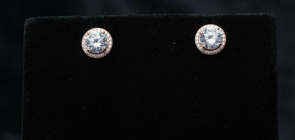 Eternal Glow Halo Stud Earrings