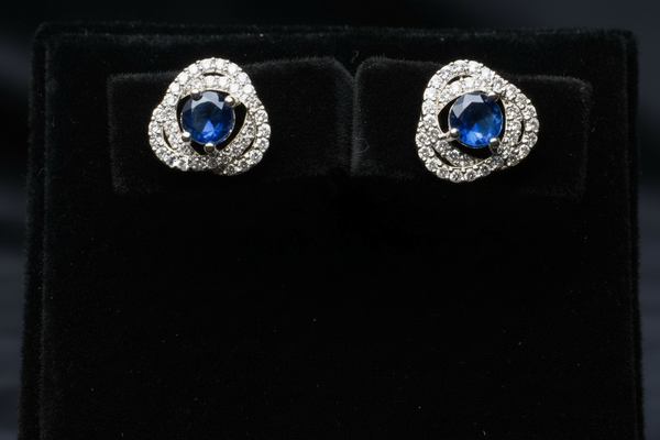 Crystal Orbit Stud Earrings