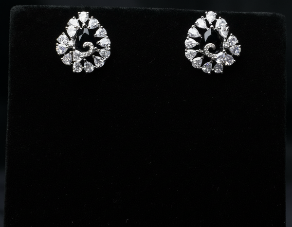 Pear Bloom Sparkle Studs